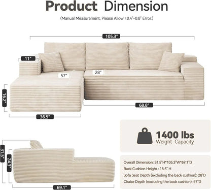 Viral Boneless Couch